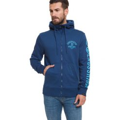 Bluza w kolorze niebieskim. Niebieskie bluzy rozpinane męskie Lonsdale, Kangol, Crosshatch, l, bez wzorów, bez ramiączek, bez kaptura. W wyprzedaży za 129.95 zł.