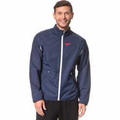Kurtka funkcyjna w kolorze granatowym. Niebieskie kurtki męskie SPEEDO, z materiału. W wyprzedaży za 113.95 zł.