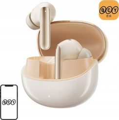 Bezprzewodowe słuchawki dokanałowe TWS QCY MeloBuds Pro HT08 ANC Bluetooth 5.3 HFP/A2DP/AVRCP LDAC IPX5 (złote). Żółte słuchawki bluetooth QCY. Za 211.99 zł.