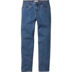 Dżinsy ze stretchem Classic Fit Tapered bonprix niebieski. Niebieskie jeansy męskie bonprix, bez wzorów, z denimu, klasyczne. Za 99.99 zł.
