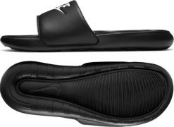 Nike Klapki Nike Victori One CN9675 002 CN9675 002 czarny 46. Czarne klapki i japonki męskie Nike, bez wzorów. Za 123.89 zł.