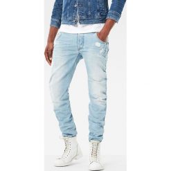 Dżinsy "Arc 3D" - Slim fit - w kolorze błękitnym. Niebieskie jeansy męskie G-Star, z aplikacjami, z bawełny, klasyczne. W wyprzedaży za 285.95 zł.