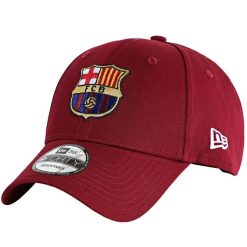 Czapka z daszkiem męska Core 9Forty FC Barcelona Cap. Czerwone czapki męskie New Era, bez wzorów, z bawełny. Za 119.99 zł.