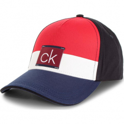 Czapka z daszkiem CALVIN KLEIN JEANS - Clr Blocking Trucker K50K504117 448. Czerwone czapki męskie Calvin Klein Jeans, z bawełny. Za 179.00 zł.