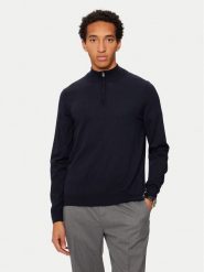Boss Sweter Ebenji 50528300 Granatowy Regular Fit. Niebieskie kardigany męskie Boss, m, bez wzorów, z wełny, bez ramiączek. Za 639.99 zł.