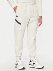 Under Armour Spodnie dresowe UA Unstoppable 1386544 Écru Regular Fit. Spodnie dresowe męskie Under Armour, bez wzorów, z dresówki. Za 239.99 zł.