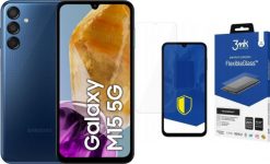 Smartfon Samsung Galaxy M15 5G 4/128GB Granatowy (SM-M156BDBUEUE) + FlexibleGlass. Niebieskie smartfony SAMSUNG. Za 635.00 zł.