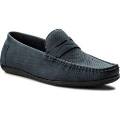 Mokasyny LANETTI - MYL8054S-2 Granatowy. Niebieskie mokasyny męskie Lanetti, z materiału. Za 99.99 zł.