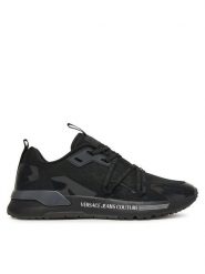 Versace Jeans Couture Sneakersy 79YA3SA8 ZSD07 Czarny. Czarne buty sportowe na co dzień męskie Versace Jeans Couture, m, bez wzorów, z jeansu, bez ramiączek, bez kaptura. Za 639.99 zł.