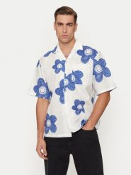 Hugo Koszula 50534201 Biały Regular Fit. Białe koszule męskie Hugo, l, bez wzorów, z bawełny, bez kołnierzyka, bez ramiączek. Za 219.99 zł.