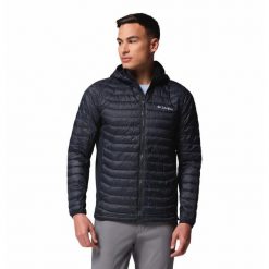 Kurtka Columbia Powder Pass. Czarne kurtki męskie Columbia, bez wzorów, bez ramiączek, bez kaptura. Za 423.99 zł.
