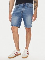 Lindbergh Szorty jeansowe 30-550000VBL Niebieski Loose Fit. Niebieskie szorty męskie Lindbergh, bez wzorów, z bawełny. Za 179.99 zł.
