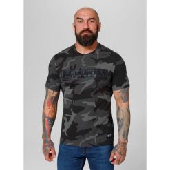 Koszulka bawełniana sportowy t-shirt dla dorosłych Slim Fit Classic Boxing. Czarne t-shirty sportowe męskie PITBULL, m, bez wzorów, z bawełny, casualowe, bez ramiączek. Za 99.00 zł.