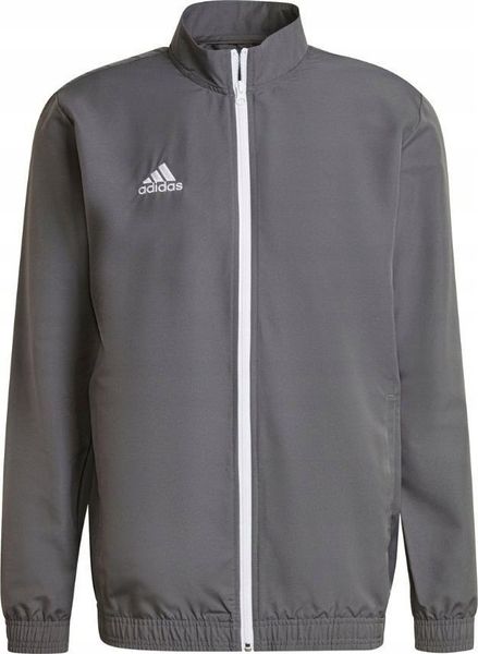 Adidas Bluza męska adidas Entrada 22 Presentation Jacket szara H57535 L. Szare bluzy nierozpinane męskie ADIDAS, l, bez wzorów, bez ramiączek, bez kaptura. Za 128.99 zł.