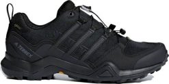 Buty trekkingowe męskie Adidas Terrex Swift R2 GTX czarne r. 44 2/3. Czarne buty trekkingowe męskie ADIDAS, bez wzorów, bez zapięcia, adidas terrex. Za 670.95 zł.