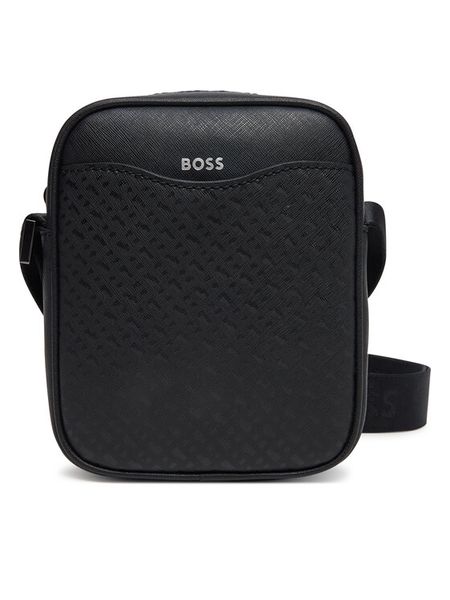 BOSS Saszetka 50542236 Czarny. Czarne saszetki męskie Boss, bez wzorów, ze skóry. Za 799.00 zł.