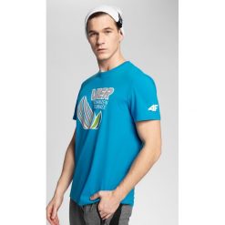 Koszulka męska 4Hills TSM100 - niebieski. T-shirty męskie marki 4f. Za 59.99 zł.