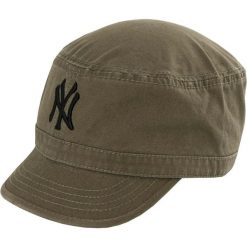 Unisex Zielona Militarny Czapka NY z Bawełny. Brązowe czapki męskie New Era, bez wzorów, z bawełny, militarne. Za 175.99 zł.