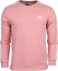 Adidas Bluza męska adidas M 3S FT SWT różowa HE4417 S. Czerwone bluzy nierozpinane męskie ADIDAS, m, bez wzorów, bez ramiączek, bez kaptura. Za 182.12 zł.