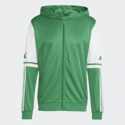 Bluza dresowa z kapturem adidas Squadra25. Białe bluzy z kapturem męskie ADIDAS, bez wzorów, z dresówki, z kapturem. Za 153.99 zł.
