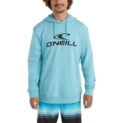 Bluza Z Kapturem Męska O'Neill Logo. Niebieskie bluzy nierozpinane męskie O'Neill, m, bez wzorów, casualowe, bez ramiączek, z kapturem. Za 249.00 zł.
