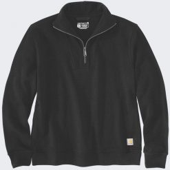 Bluza Carhartt Tencel Fiber HalfZip Black. Czarne bluzy nierozpinane męskie Craft, m, bez wzorów, bez ramiączek, bez kaptura. Za 329.00 zł.