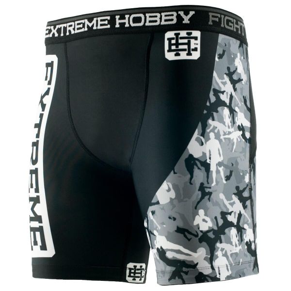 Spodenki Vale Tudo do MMA męskie EXTREME HOBBY COMBAT GAME. Czarne szorty sportowe męskie EXTREME HOBBY, bez wzorów, z elastanu, sportowe. Za 179.00 zł.