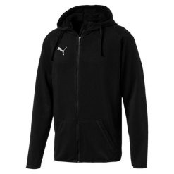 Bluza sportowa męska Puma Liga Casuals Hoody. Czarne bluzy rozpinane męskie Puma, l, bez wzorów, z kapturem. Za 139.00 zł.