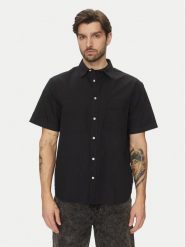Vans Koszula Lawson Solid VN000M13 Czarny Regular Fit. Czarne koszule męskie Vans, m, bez wzorów, z bawełny, bez kołnierzyka, bez ramiączek. Za 149.99 zł.
