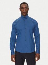 Calvin Klein Koszula K10K114298 Niebieski Slim Fit. Niebieskie koszule męskie Calvin Klein, m, bez wzorów, z syntetyku, bez kołnierzyka, bez ramiączek. Za 219.99 zł.