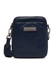 Guess Jeans Saszetka CWBEO-GUESS-B-003-09 Granatowy. Niebieskie torby męskie na ramię Guess Jeans, z aplikacjami, z jeansu. Za 199.99 zł.