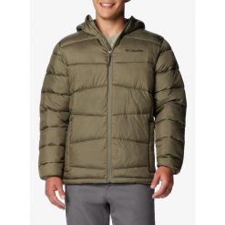 Kurtka ocieplana męska Columbia Fivemile Butte II Hooded Jacket. Zielone kurtki męskie Columbia, m, bez wzorów, sportowe, bez ramiączek, bez kaptura. Za 571.65 zł.