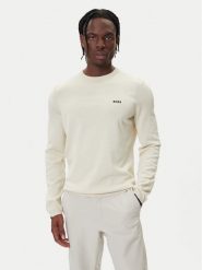 BOSS Sweter K_Ever-X 50541940 Beżowy Regular Fit. Brązowe kardigany męskie Boss, m, bez wzorów, z bawełny, bez ramiączek. Za 549.99 zł.