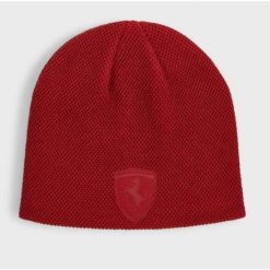 Czapka Zimowa Puma Ferrari Style Beanie. Czerwone czapki męskie Puma, na zimę, bez wzorów, z dzianiny, eleganckie. Za 101.20 zł.