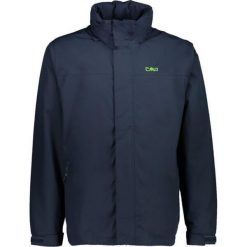 Kurtka przeciwdeszczowa męska CMP Snaps. Czarne kurtki męskie CMP, m, bez wzorów, sportowe, bez ramiączek, bez kaptura. Za 249.99 zł.