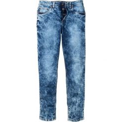 Dżinsy ze stretchem Slim Fit Straight bonprix Niebieski "stone" Used. Jeansy męskie marki bonprix. Za 109.99 zł.