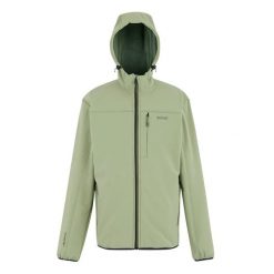 Kurtka Męska Ossek Soft Shell. Zielone kurtki męskie Regatta, m, bez wzorów, sportowe, bez ramiączek, bez kaptura. Za 111.99 zł.