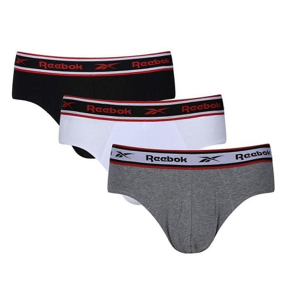 Męskie Slipy Chase (zestaw 3 Sztuk). Białe slipki męskie Reebok, m, bez wzorów. Za 211.99 zł.