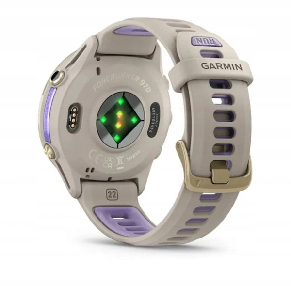 Garmin Forerunner® 970 Soft Gold Titanium with French Grey Case and French Grey/Translucent Indigo Band. Niebieskie zegarki sportowe IFIT ICON. Za 3,470.99 zł.