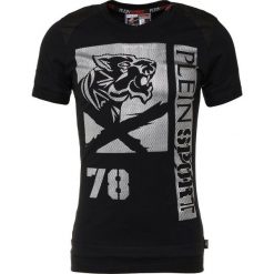 Plein Sport ROUND NECK REASON Tshirt z nadrukiem black/silver. T-shirty męskie marki Plein Sport. W wyprzedaży za 509.40 zł.