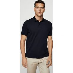 Mango Man - Polo Merc. Szare koszulki polo męskie Mango Man, z bawełny, polo, z krótkim rękawem. W wyprzedaży za 59.90 zł.