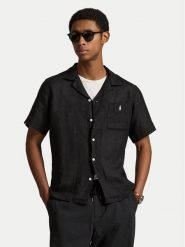 Polo Ralph Lauren Koszula 710966421500 Czarny Regular Fit. Czarne koszule męskie Polo Ralph Lauren, m, bez wzorów, ze lnu, bez kołnierzyka, bez ramiączek. Za 779.99 zł.