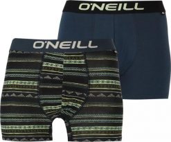 O Neill Męskie bokserki O'neill MEN BOXER IKAT STRIPE & PLAIN 2PK rozmiar L. Bokserki męskie O Neill, l, bez wzorów. Za 60.98 zł.