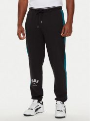 Puma Spodnie dresowe T7 PLAY.PARIS 626768 01 Czarny Regular Fit. Czarne spodnie dresowe męskie Puma, bez wzorów, z bawełny. Za 199.99 zł.