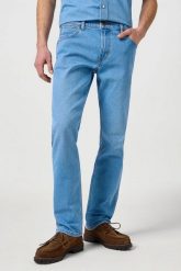 WRANGLER MĘSKIE SPODNIE JEANSOWE WRANGLER GREENSBORO MIST 112364971. Jeansy męskie Wrangler, bez wzorów, z jeansu. Za 219.99 zł.