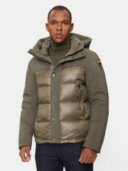 Blauer Kurtka puchowa 24WBLUC03096 Zielony Regular Fit. Zielone kurtki męskie Blauer, l, bez wzorów, z puchu, bez ramiączek, bez kaptura. Za 1,609.00 zł.