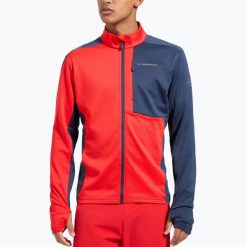 Kurtka przeciwwiatrowa męska La Sportiva True North. Czerwone kurtki męskie La Sportiva, m, bez wzorów, z softshellu, bez kaptura, trekkingowe. Za 419.99 zł.