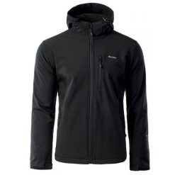 Kurtka męska Softshell Elbrus Iver - czarna, Rozmiar XXL. Czarne kurtki softshell męskie ELBRUS, m, bez wzorów, z dzianiny, bez kaptura, wspinaczkowe. Za 169.99 zł.