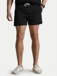 Polo Ralph Lauren Szorty kąpielowe 710B16721010 Czarny Slim Fit. Czarne kąpielówki męskie Polo Ralph Lauren, bez wzorów, z syntetyku. Za 399.99 zł.