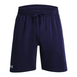 Shorty Męskie Polar Rival. Niebieskie bluzy z polaru męskie Under Armour, m, bez wzorów, z polaru, sportowe, bez ramiączek, bez kaptura. Za 206.99 zł.